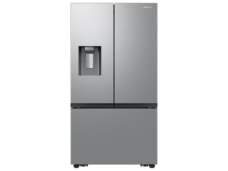 Refrigerador de acero inoxidable con puertas francesas
