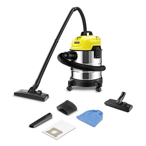 Aspiradora de sólidos y líquidos con sus accesorios